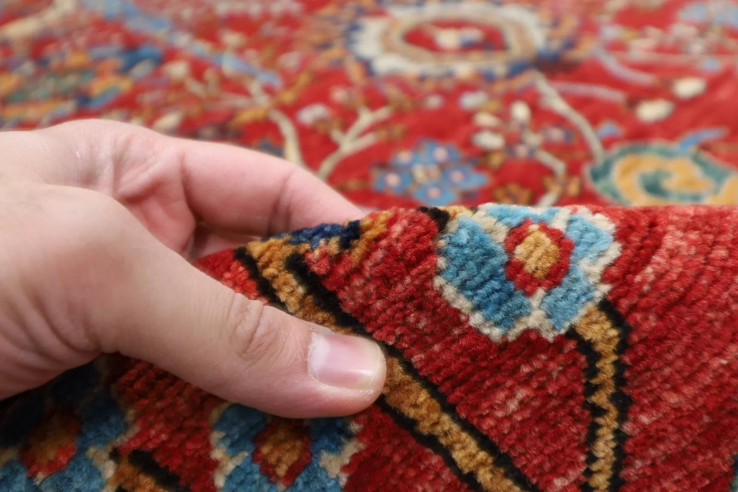 306 x 412 cm | Sickle Leaf Afghan Hand Knotted Carpet