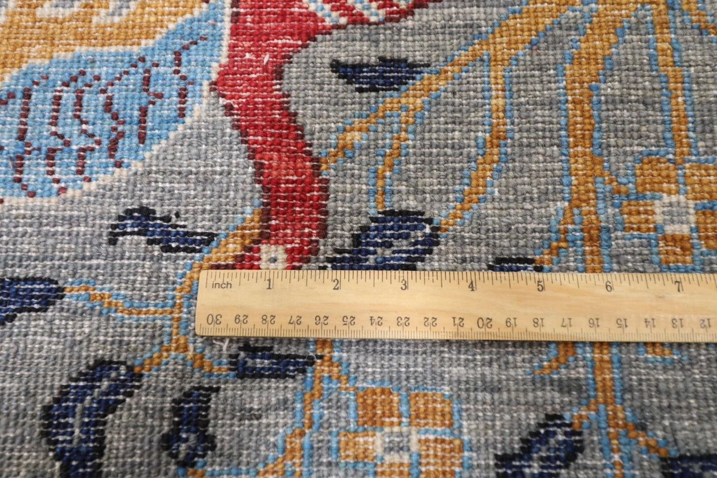 361 x 537 cm | Birds Afghan Tribal Hand Knotted Carpet