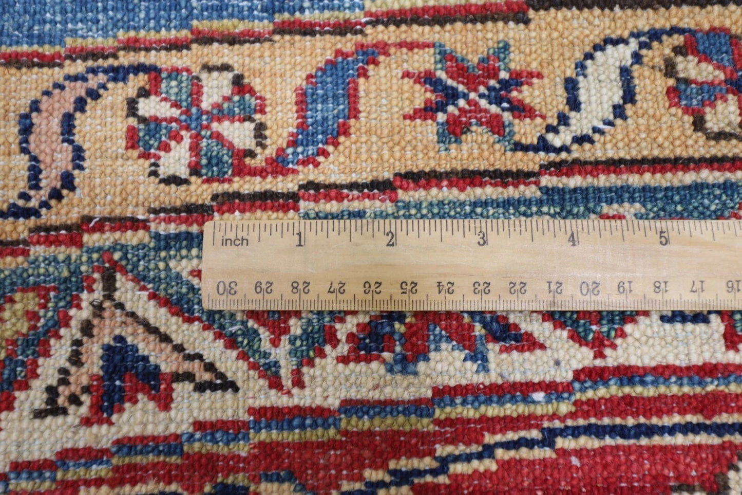 300 x 309 cm | Kazak Afghan Tribal Hand Knotted Wool Round Carpet