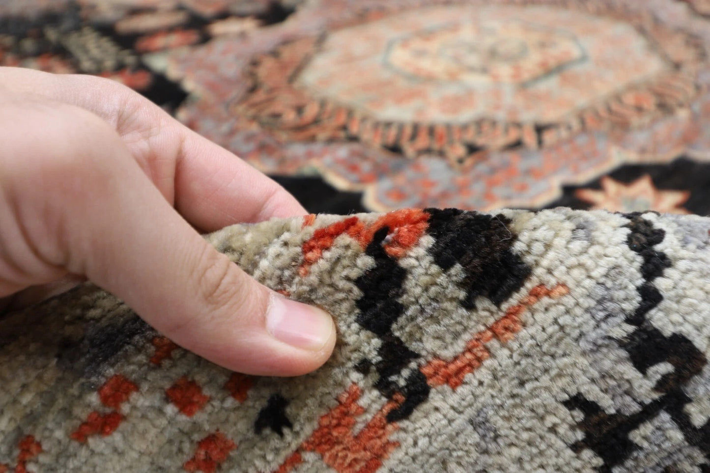 250 x 298 cm | Mamluk Afghan Tribal Hand Knotted Carpet