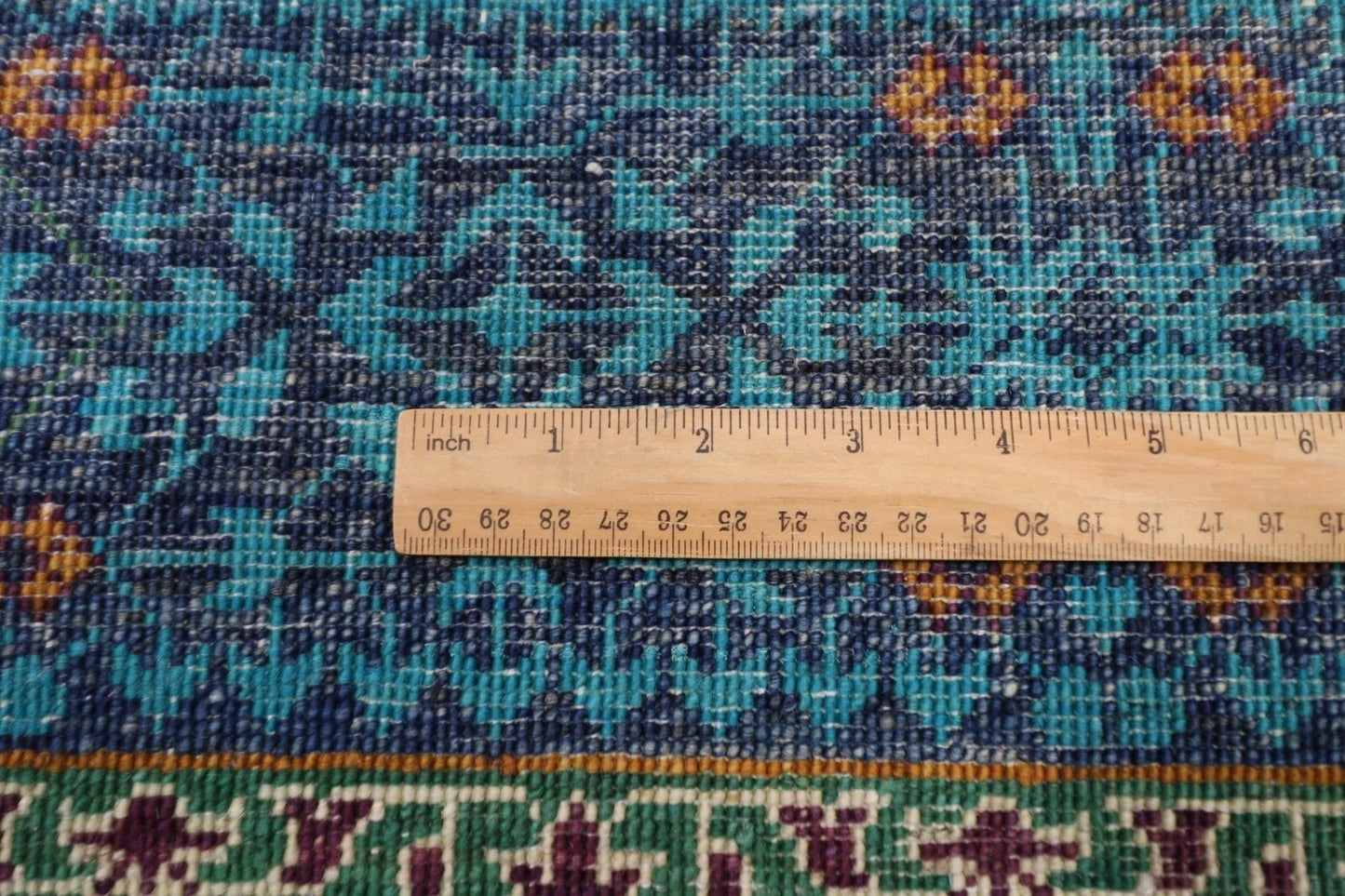 157 x 206 cm | Mamluk Turquoise Afghan Tribal Hand Knotted Veg Dye Wool carpet