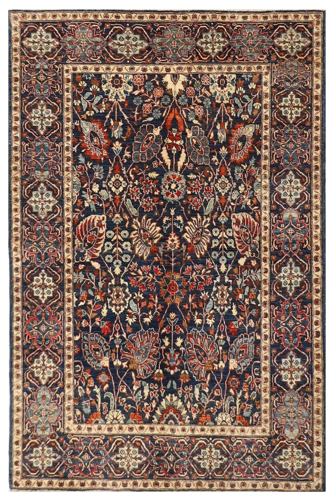 125 x 174 cm | Aryana Afghan Tribal Hand Knotted Veg Dye Wool carpet