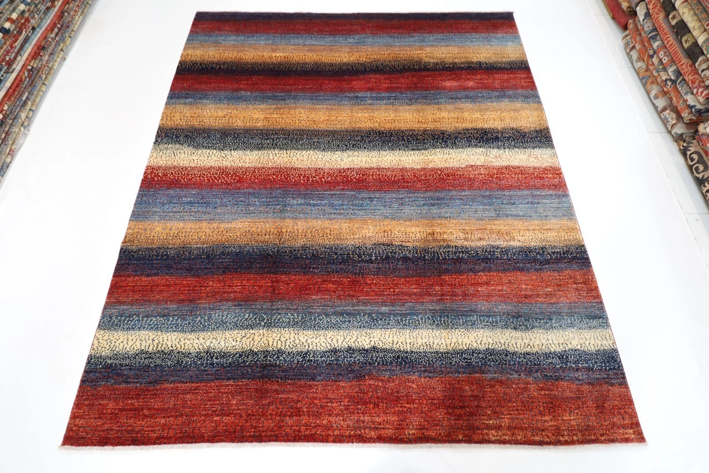 250 x 294 cm | Fine Gabbeh Afghan Tribal Hand Knotted Carpet