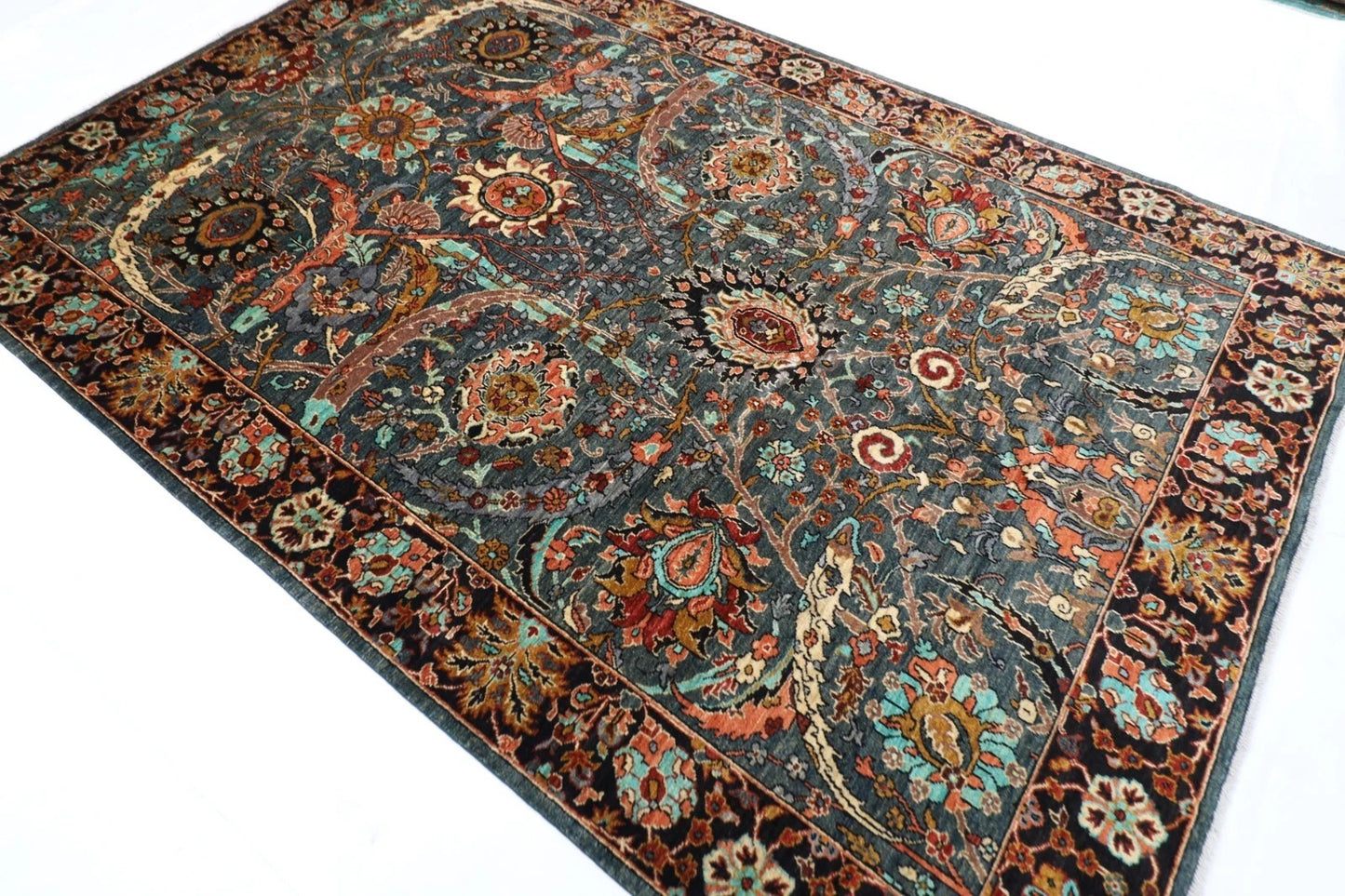 198 x 297 cm | Sickle leaf Afghan Tribal Hand Knotted Carpet
