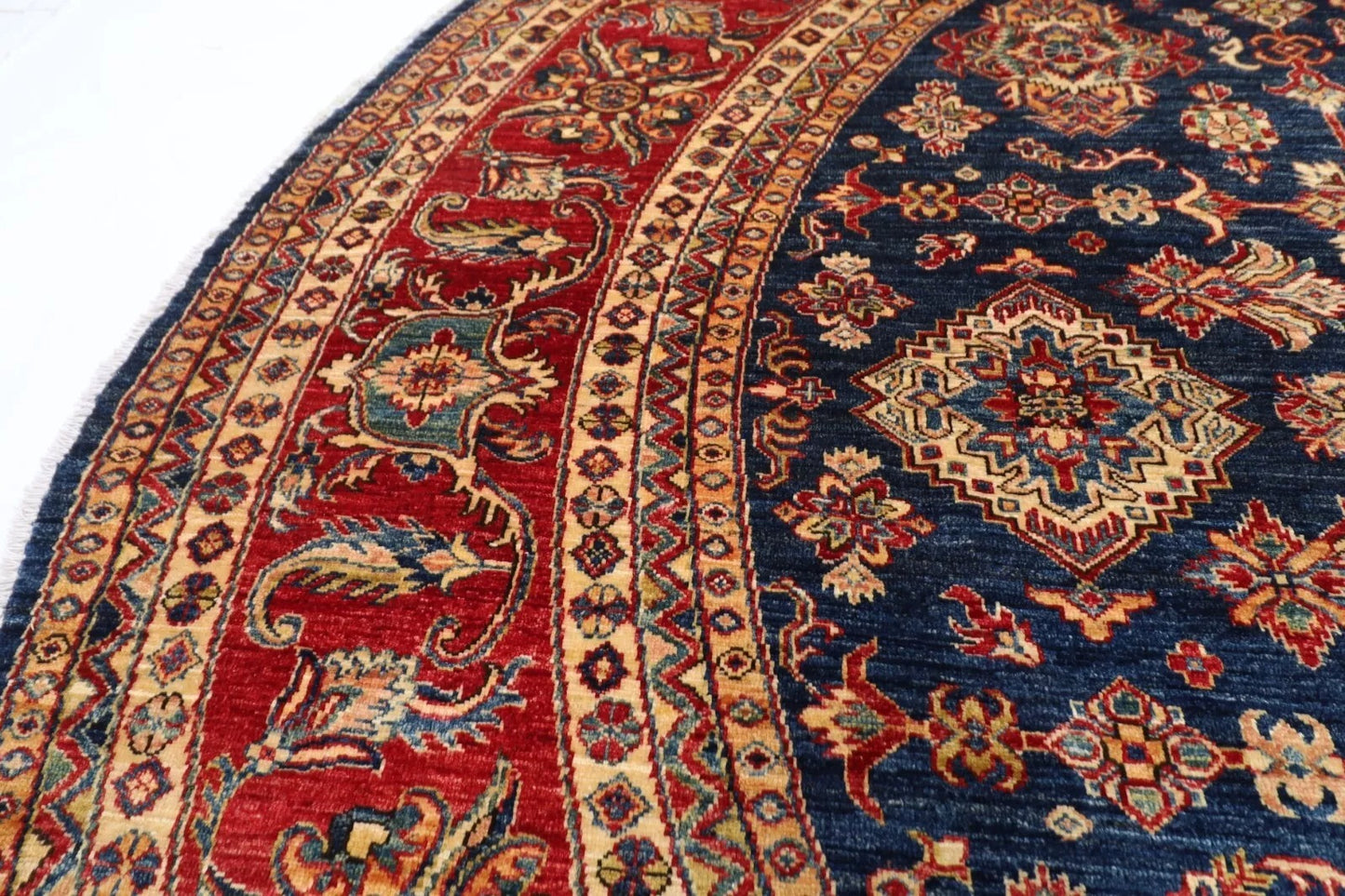 300 x 315 cm | Kazak Afghan Tribal Hand Knotted Wool Carpet
