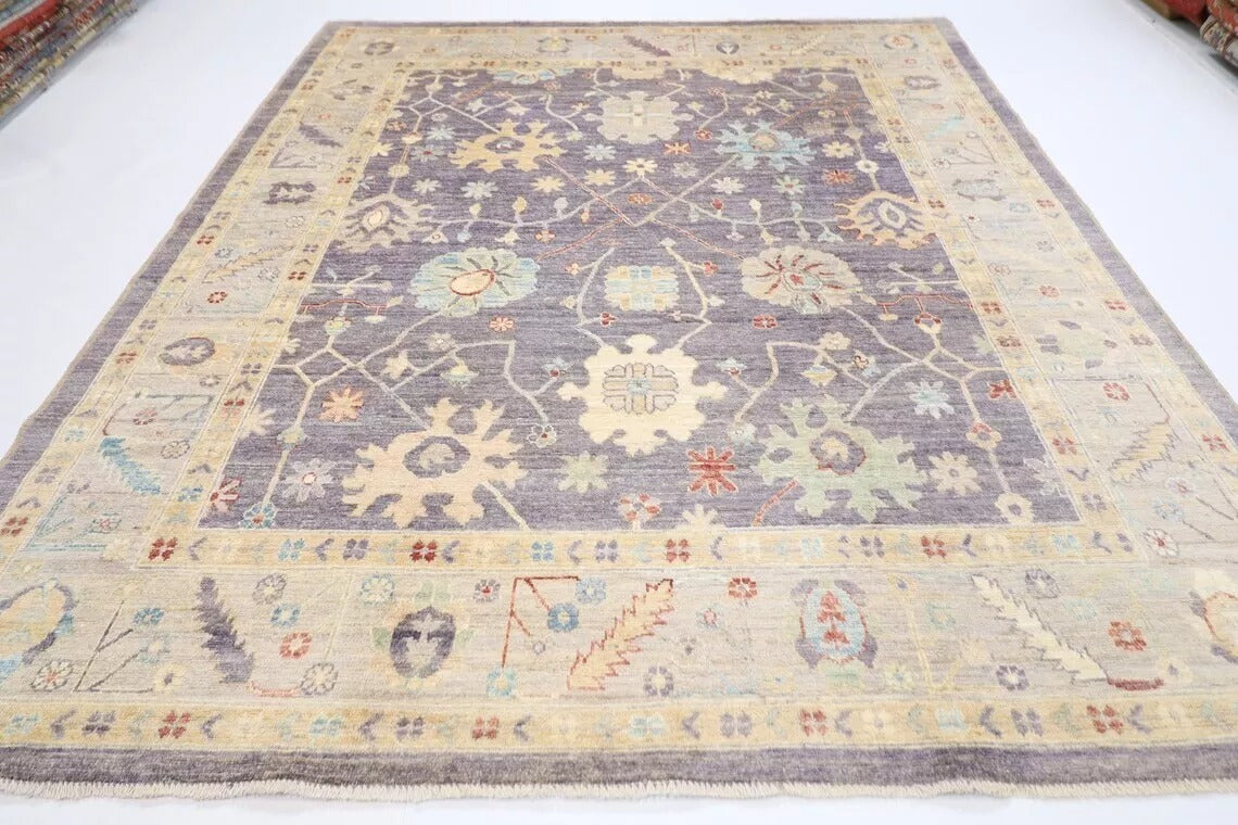 247 x 297 cm | Oushak Afghan Tribal Hand Knotted Carpet