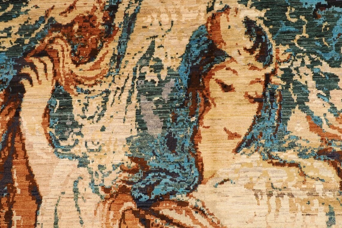203 x 289 cm | Art Afghan Tribal Hand Knotted Carpet
