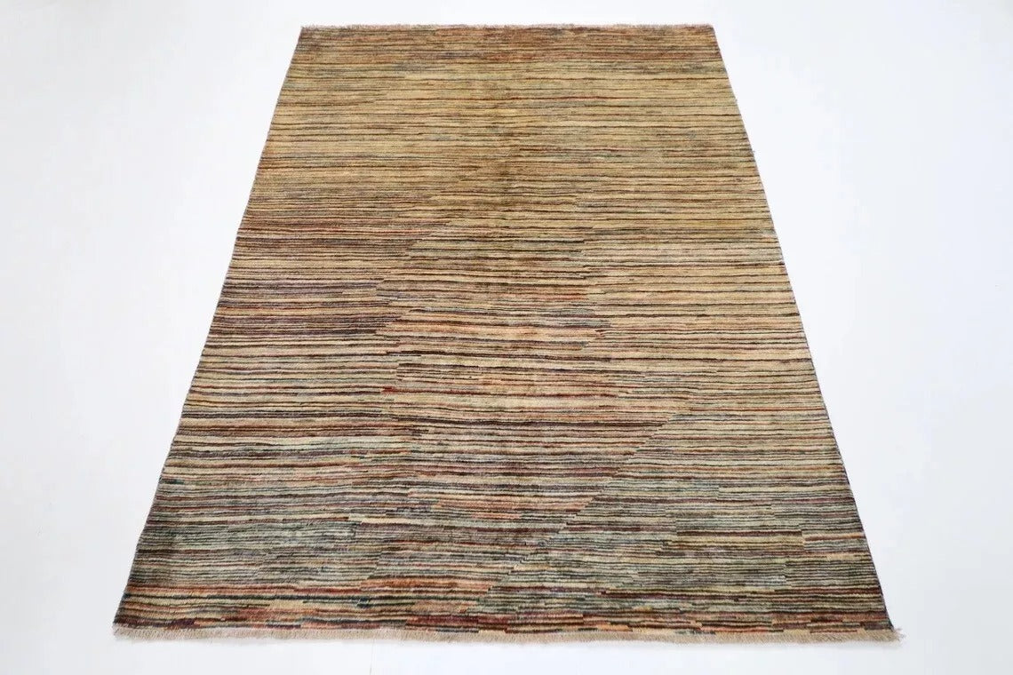 148 x 198 cm | Gabbeh Afghan Tribal Hand Knotted Veg Dye Wool carpet