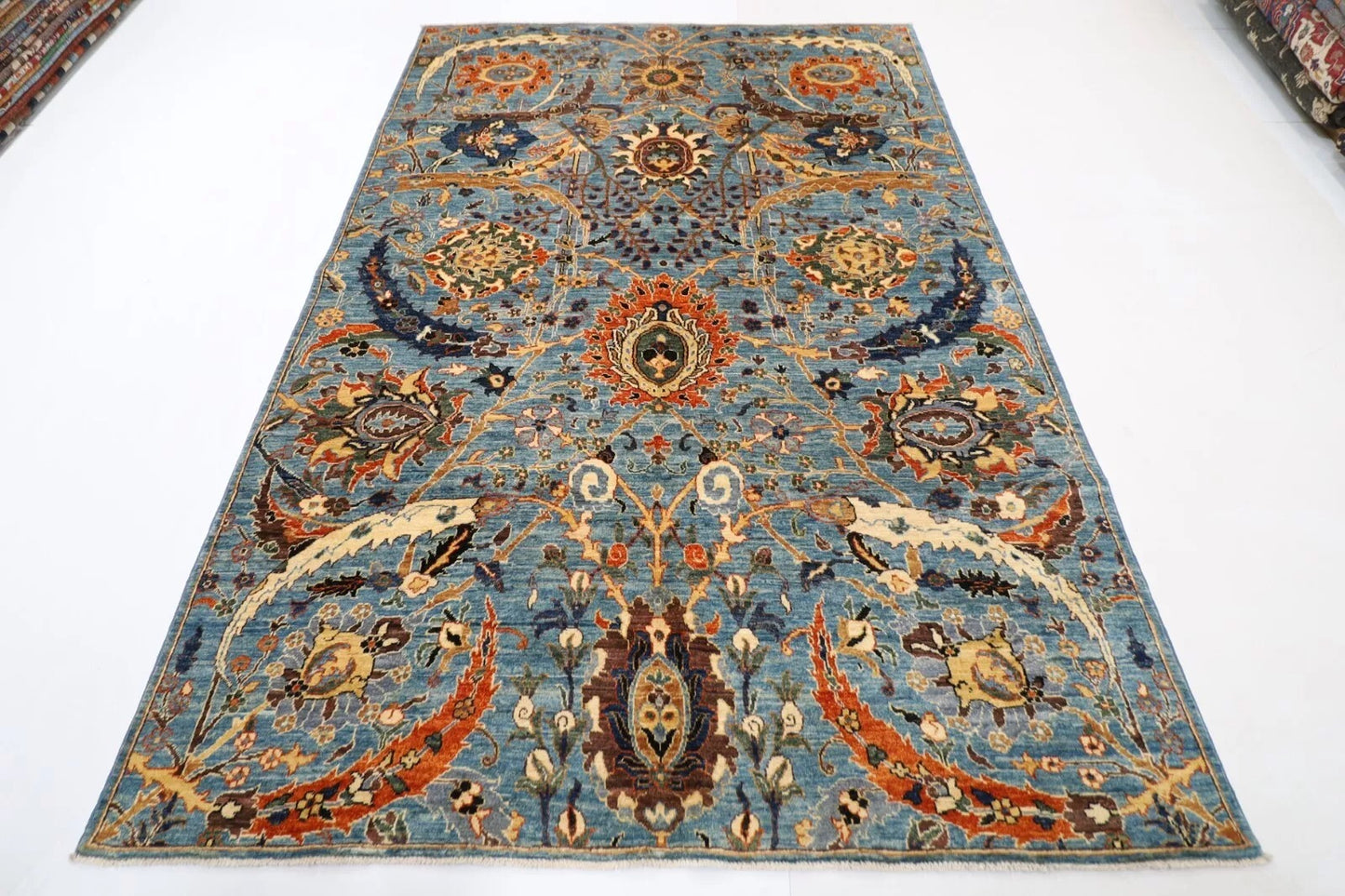 183 x 271 cm | Bidjar Gray Afghan Tribal Hand Knotted Veg Dye Wool carpet