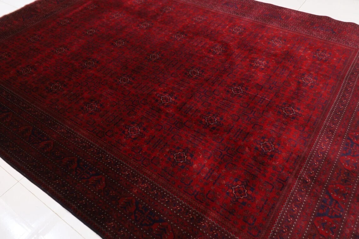 253 x 345 cm | Belgic Afghan Tribal Hand Knotted Carpet