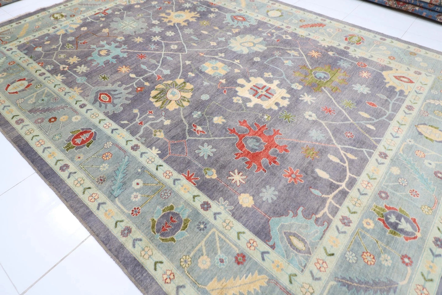 305 x 424 cm | Oushak Afghan Hand Knotted Carpet
