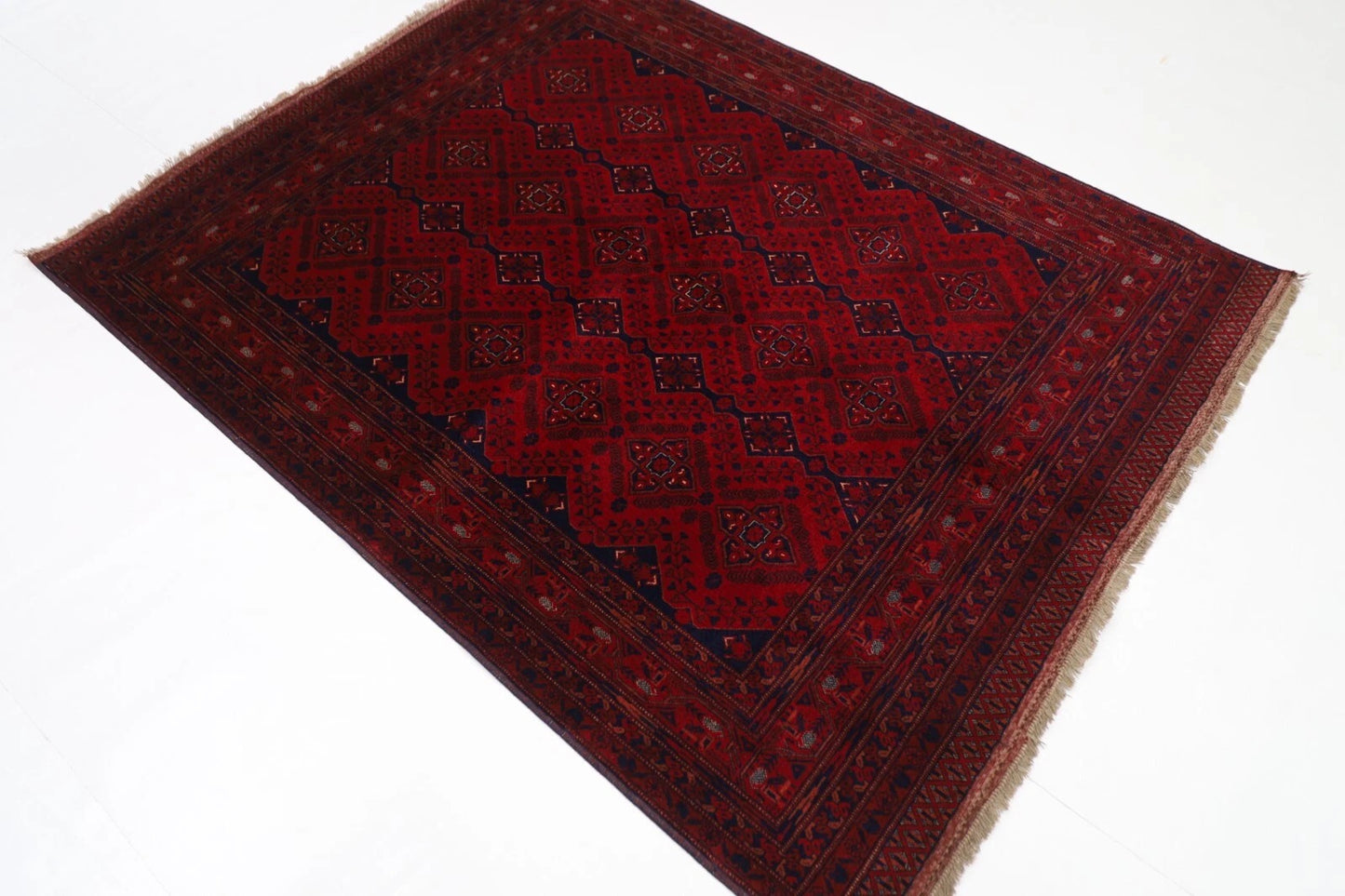 155 x 200 cm | Belgic Tribal Hand Knotted Wool Carpet
