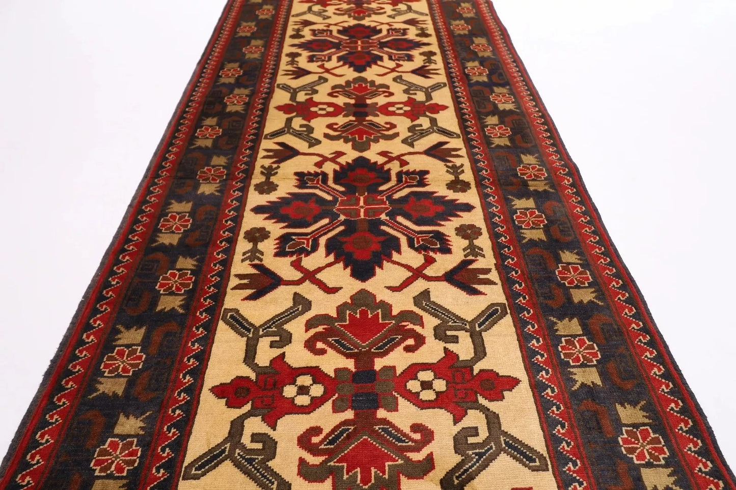 93 x 317 cm | Maranoce Afghan Tribal Hand Knotted Wool Runner