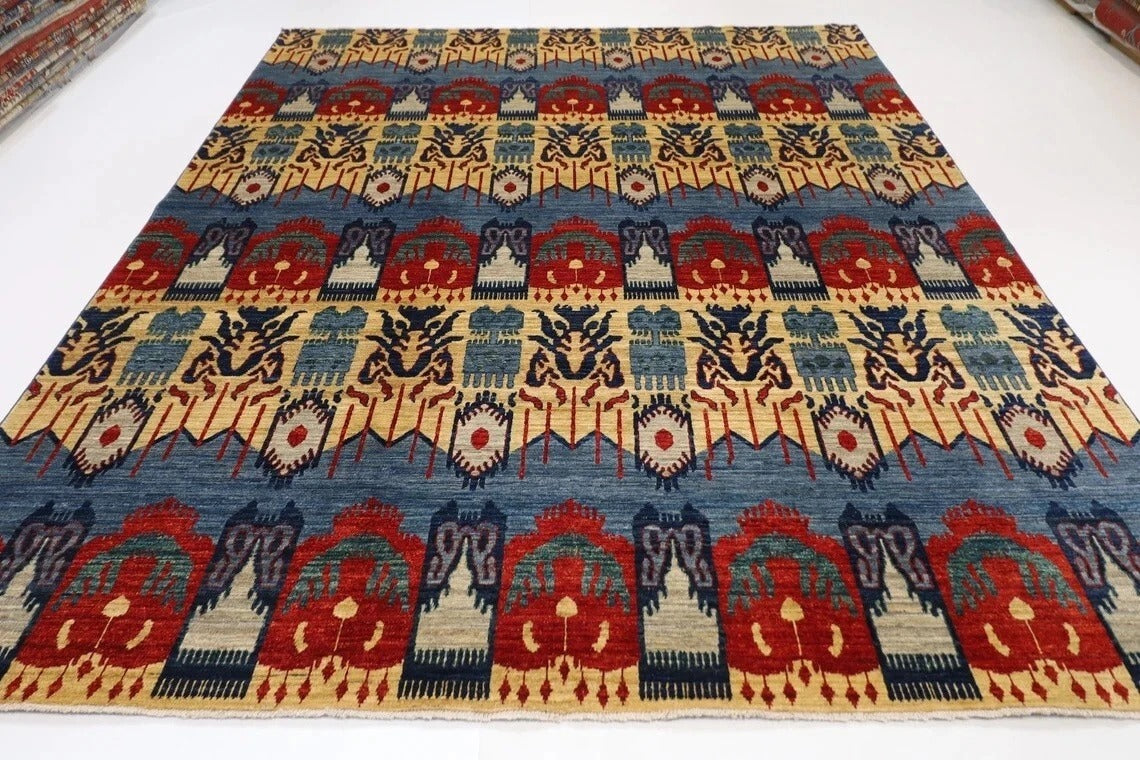 244 x 314 cm | Afghan Tribal Hand Knotted Carpet