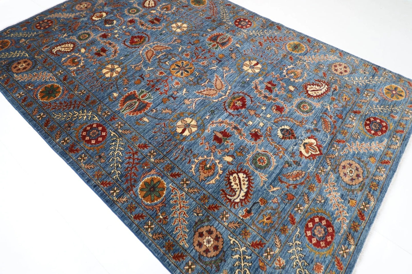 198 x 297 cm | Suzani Afghan Tribal Hand Knotted Carpet