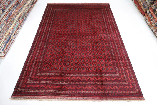 254 x 354 cm | Mori Bokhara Afghan Tribal Hand Knotted Carpet