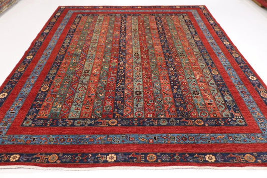 245 x 288 cm | Shawl Afghan Tribal Hand Knotted Carpet