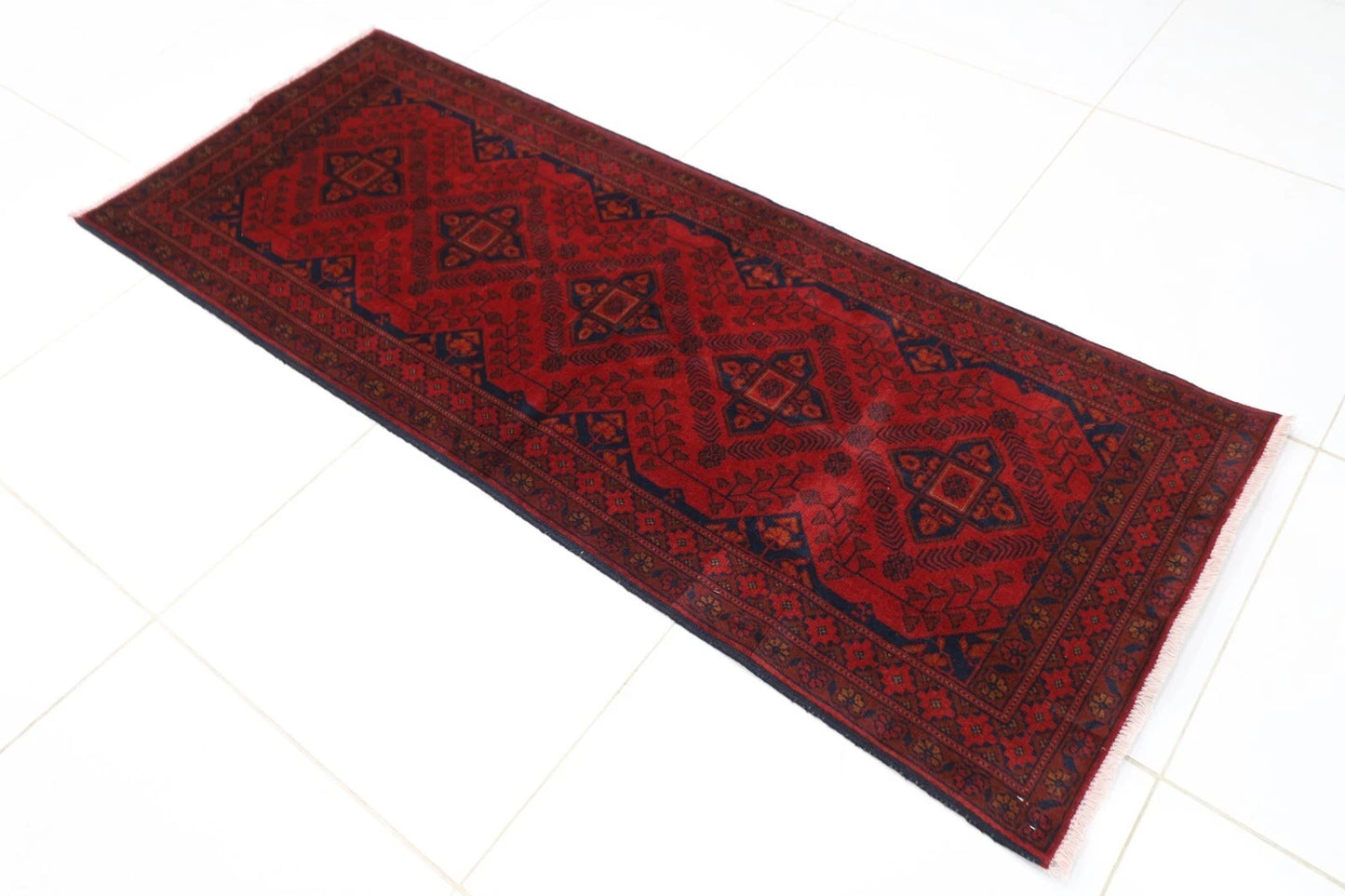 80 x 200 cm | Khal Mohammadi Afghan Tribal Hand Knotted Wool Runner