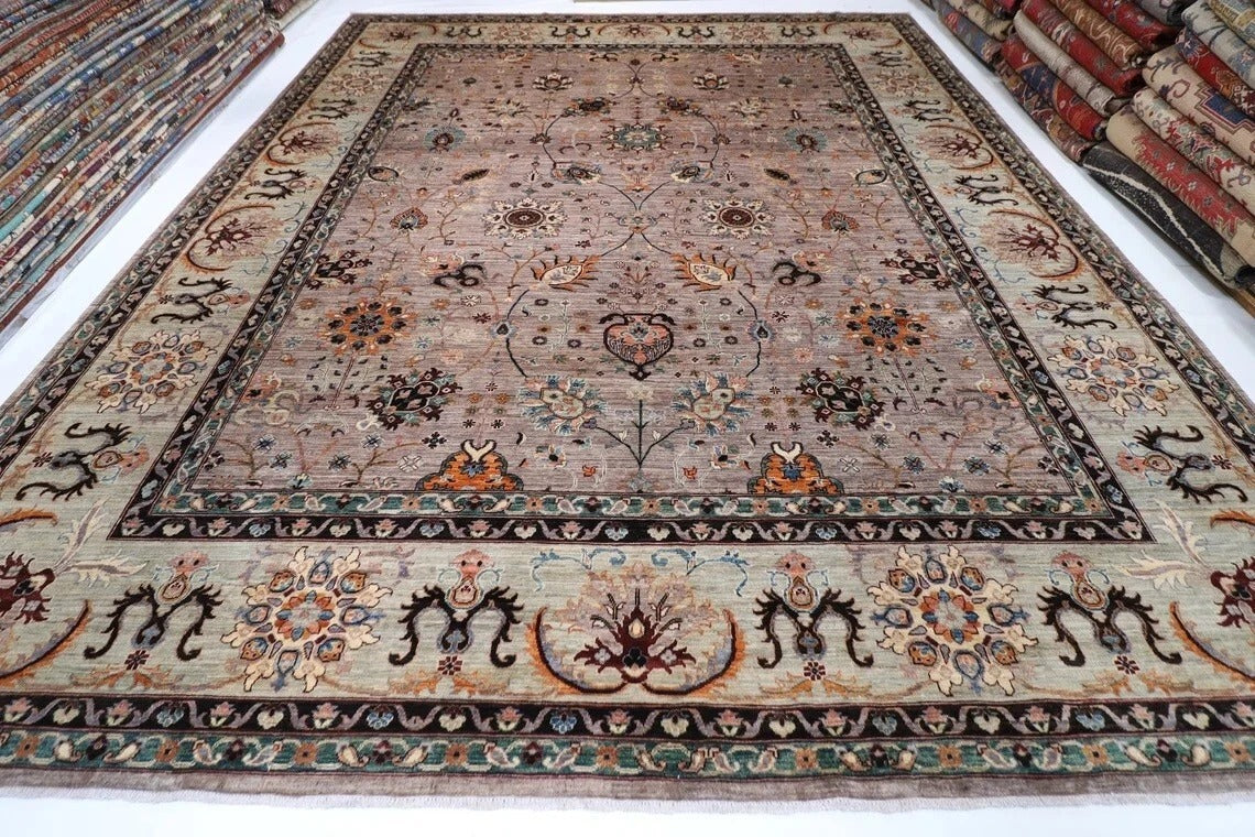 370 x 453 cm | Aryana Afghan Tribal Hand Knotted Carpet