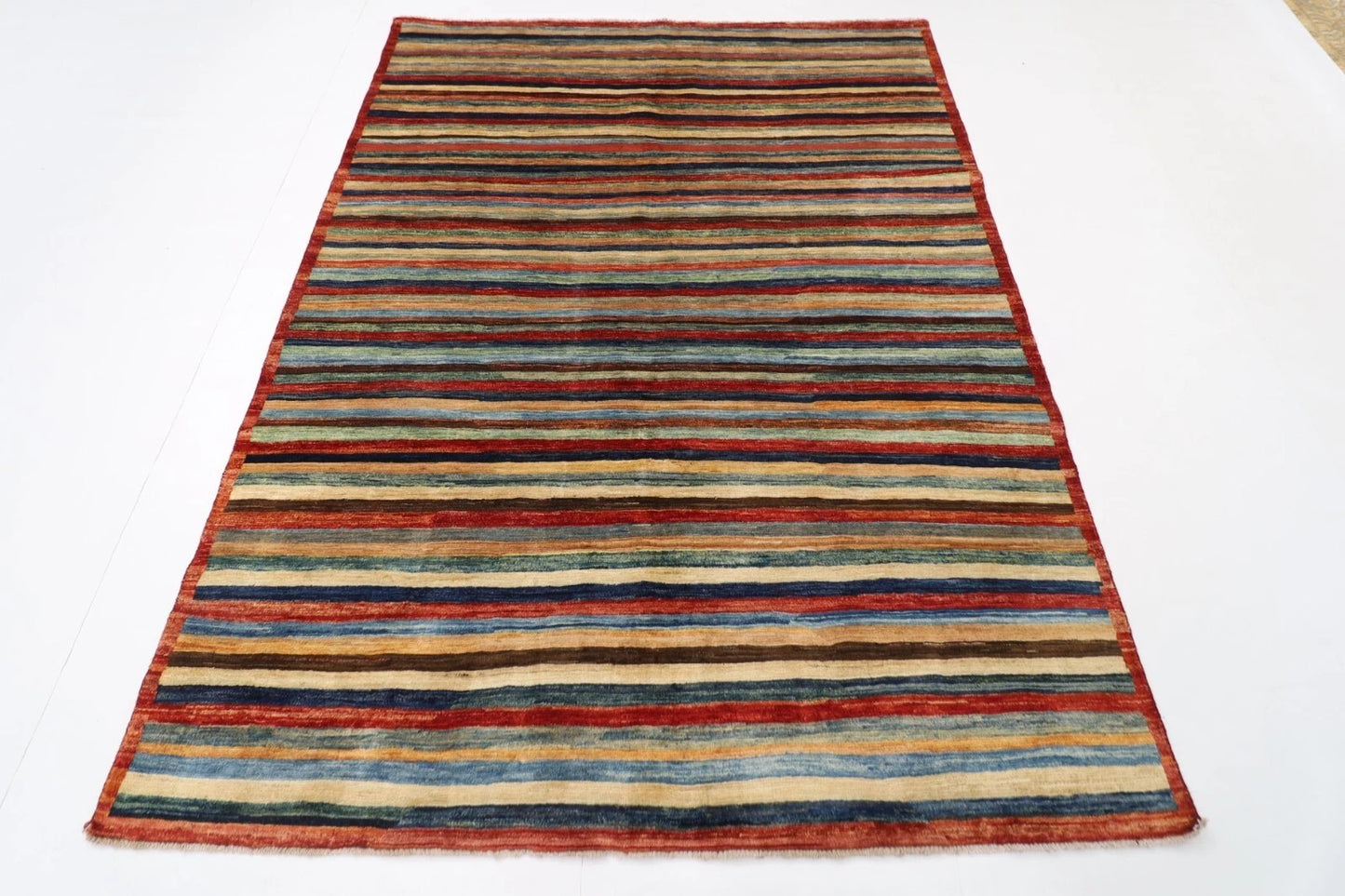 169 x 228 cm | Gabbeh Afghan Tribal Hand Knotted Veg Dye Wool Carpet