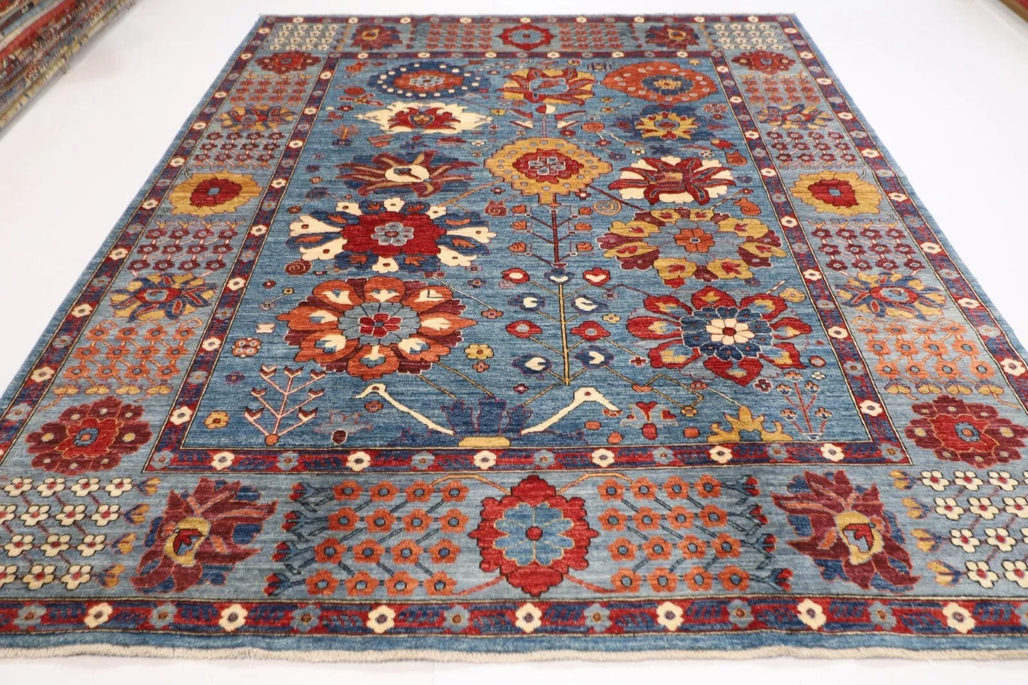 246 x 305 cm | Bidjar Afghan Tribal Hand Knotted Carpet