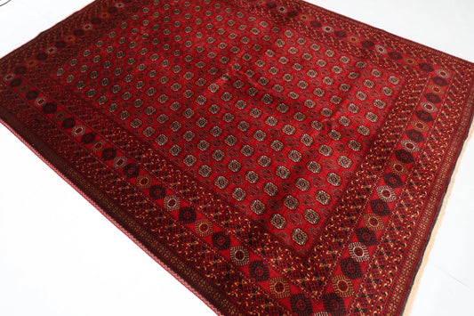 207 x 274 cm | Fine Mori Bokhara Afghan Tribal Hand Knotted Carpet
