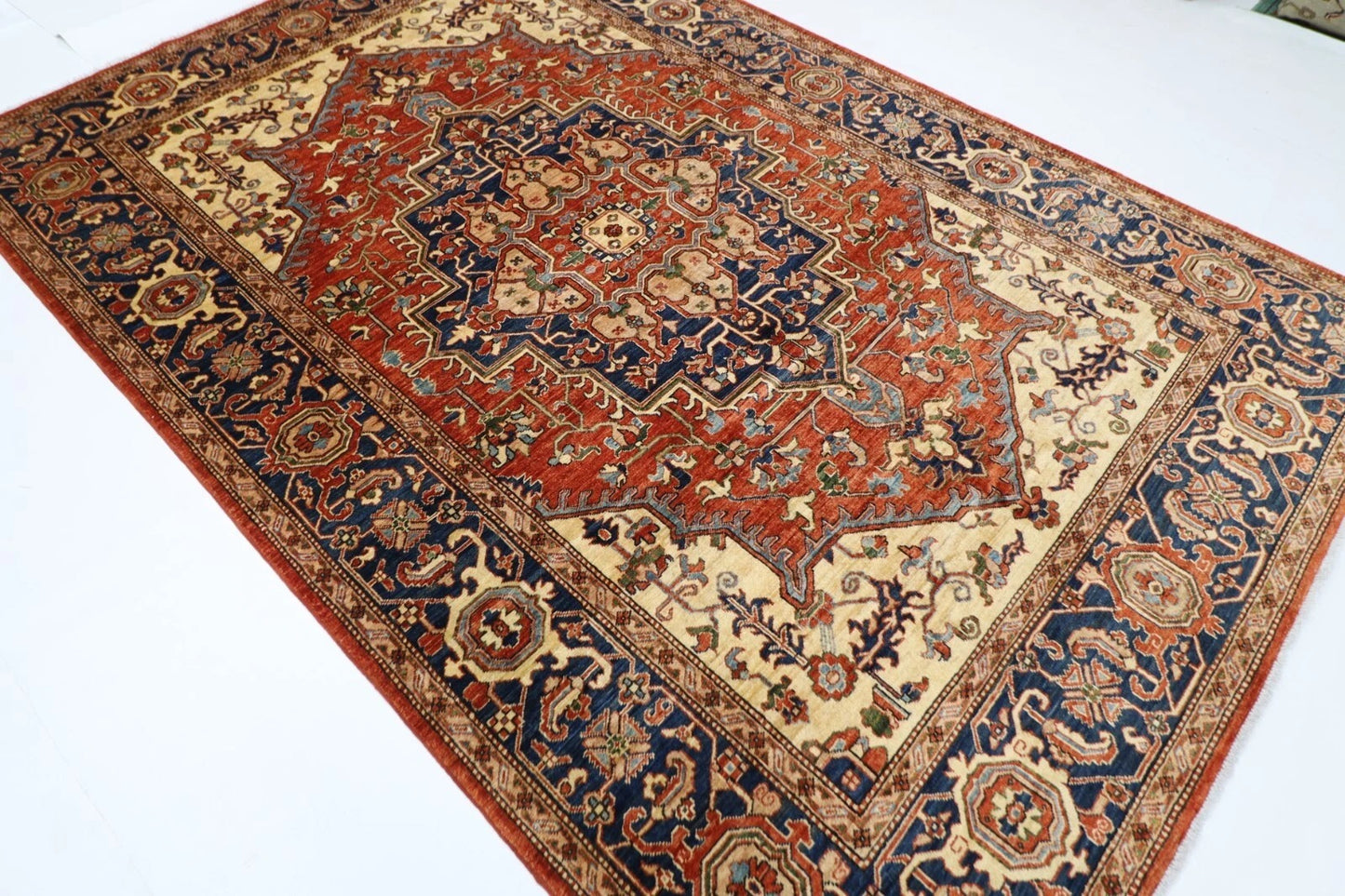 200 x 299 cm | Serapi Afghan Tribal Hand Knotted Carpet