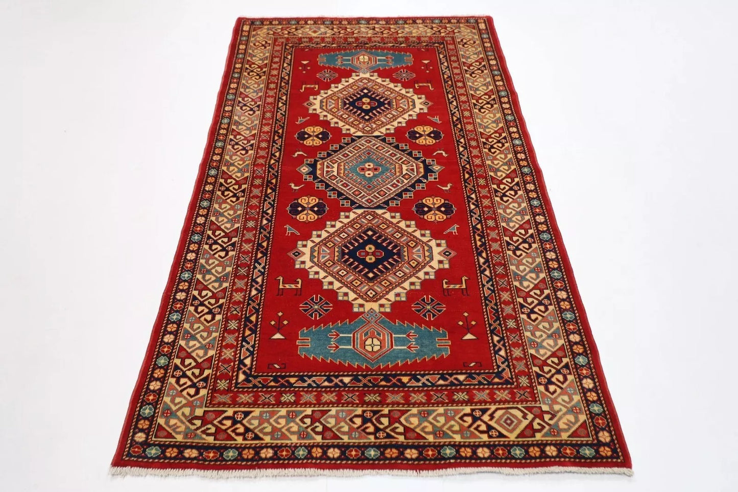 116 x 200 cm | Shirvan Afghan Tribal Hand Knotted Veg Dye Wool carpet