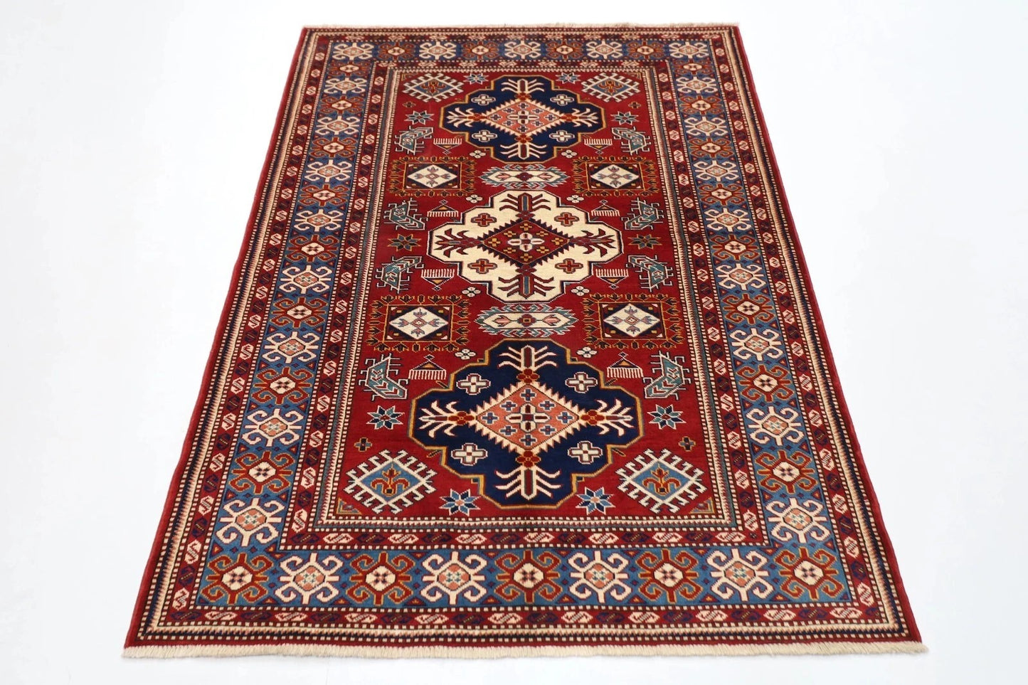 127 x 173 cm | Shirvan Afghan Tribal Hand Knotted Veg Dye Wool carpet