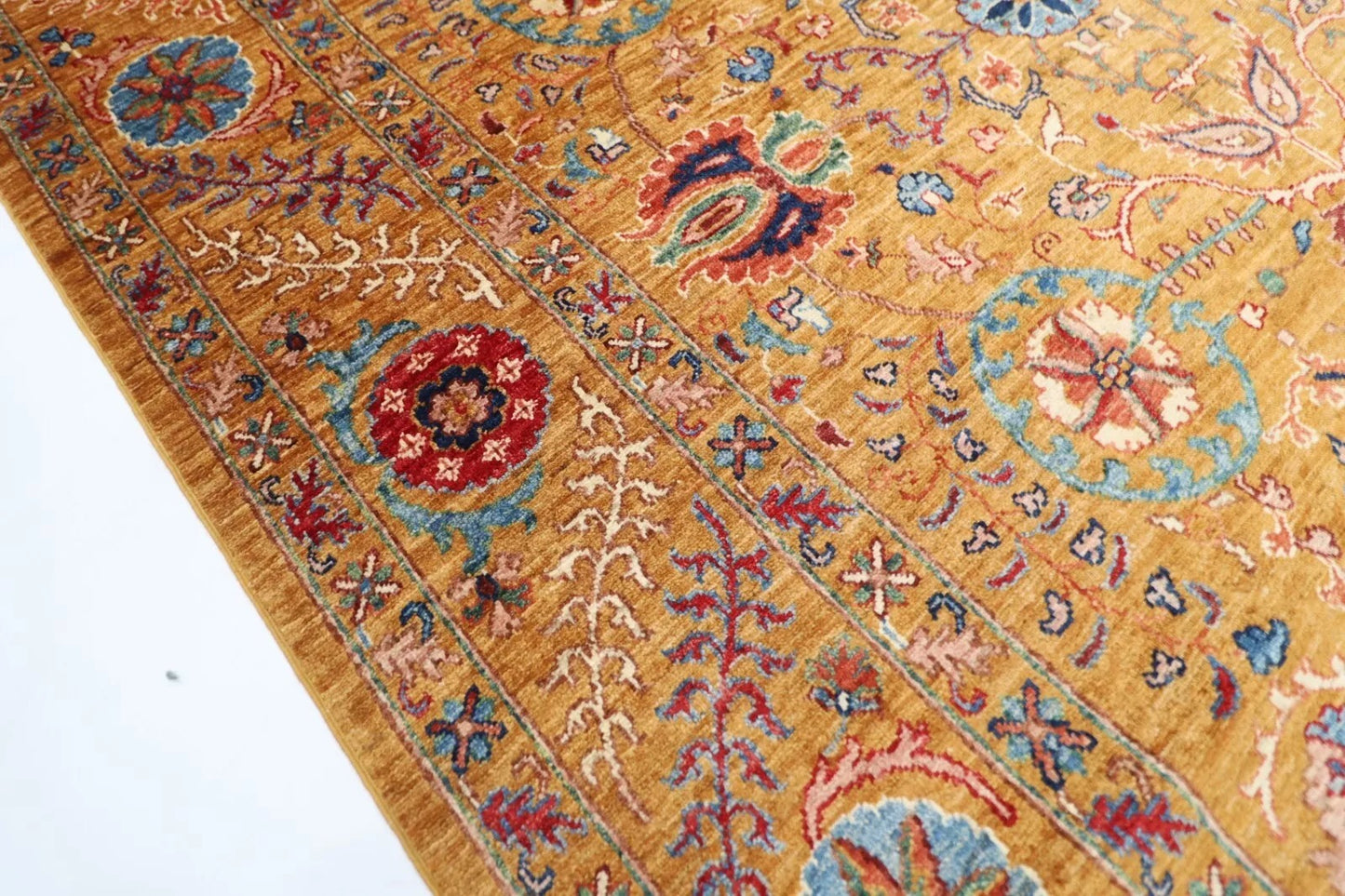204 x 306 cm | Suzani Afghan Tribal Hand Knotted Carpet