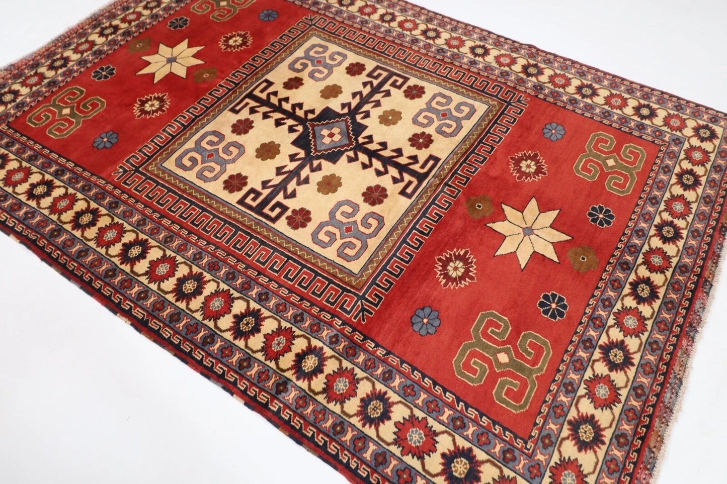 171 x 244 cm | Maranoce Afghan Tribal Hand Knotted Veg Dye Wool Carpet