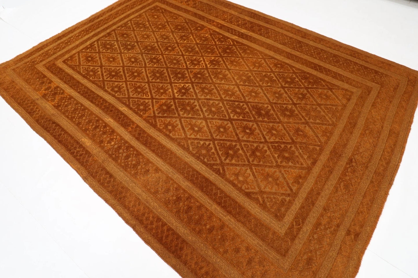 212 x 276 cm | Over Dye Afghan Tribal Hand Knotted Kilim