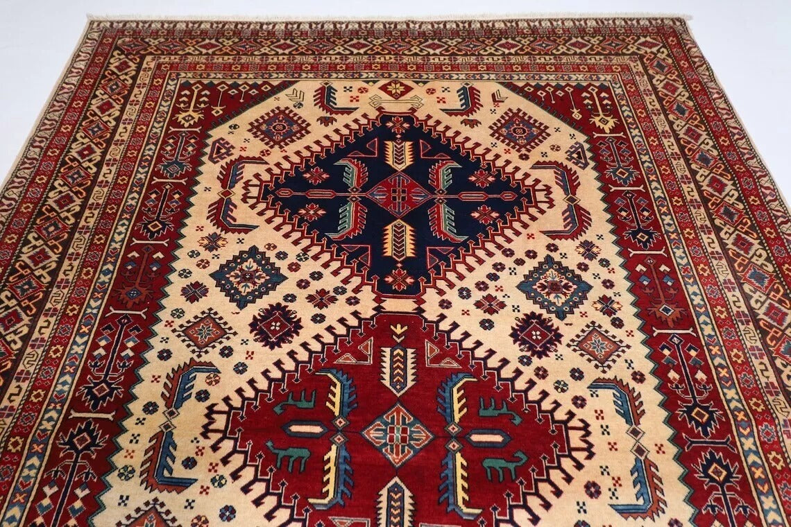 224 x 318 cm | Shirvan Afghan Tribal Hand Knotted Carpet