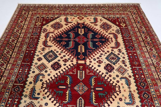 224 x 318 cm | Shirvan Afghan Tribal Hand Knotted Carpet