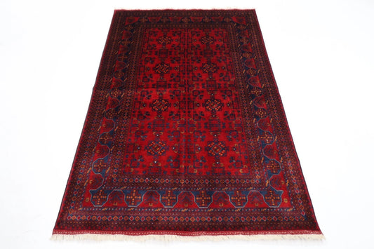 130 x 196 cm | Belgic Afghan Tribal Hand Knotted Veg Dye Wool carpet