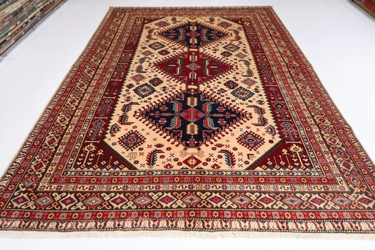 224 x 318 cm | Shirvan Afghan Tribal Hand Knotted Carpet