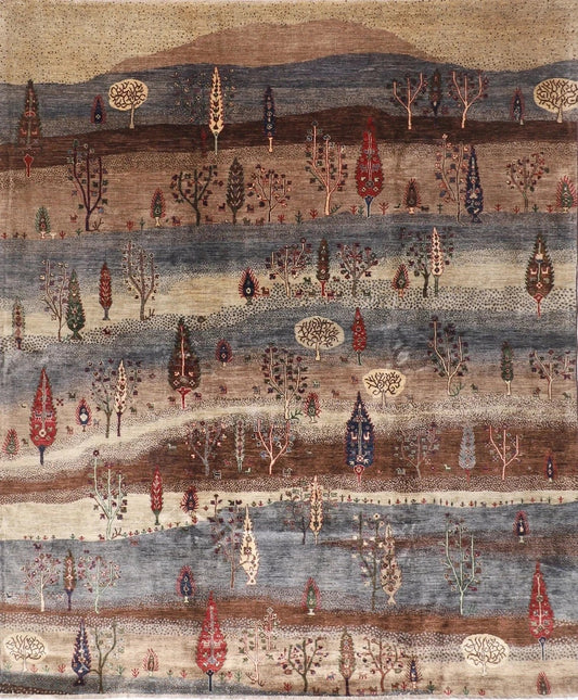 242 x 300 cm | Landscape Afghan Tribal Hand Knotted Carpet