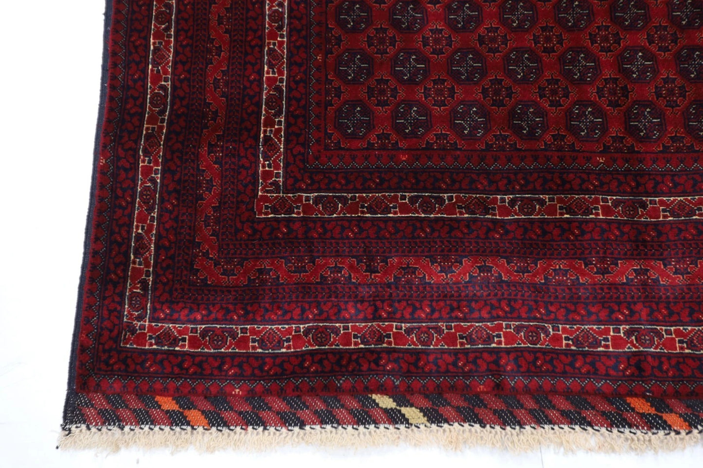 146 x 202 cm | Fine Mori Bokhara Tribal Hand Knotted Veg Dye Wool Carpet