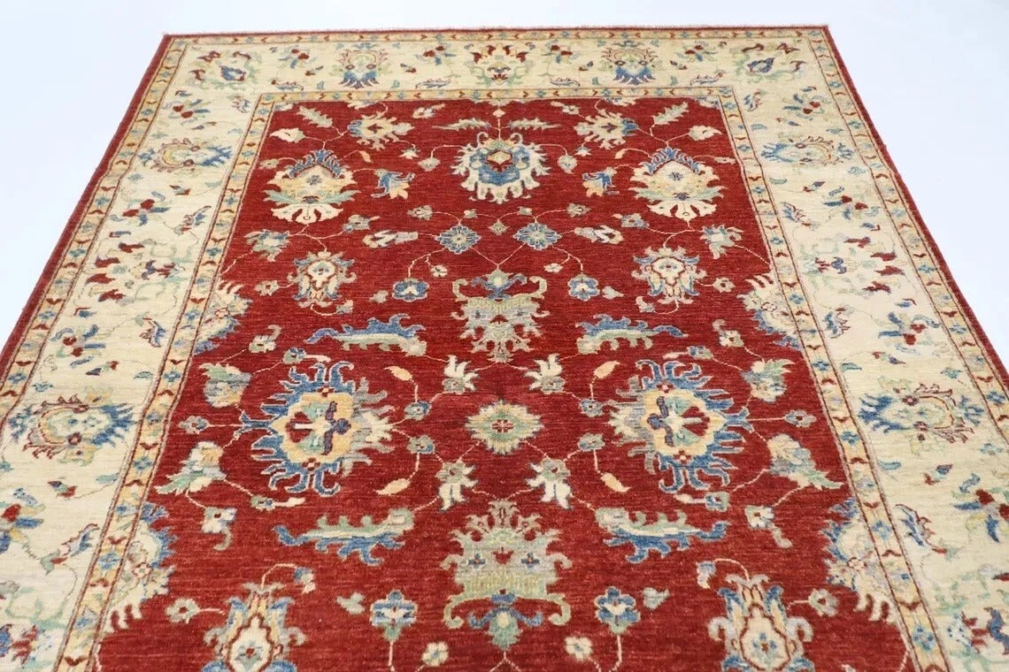 202 x 285 cm | Oriental Afghan Tribal Hand Knotted Carpet