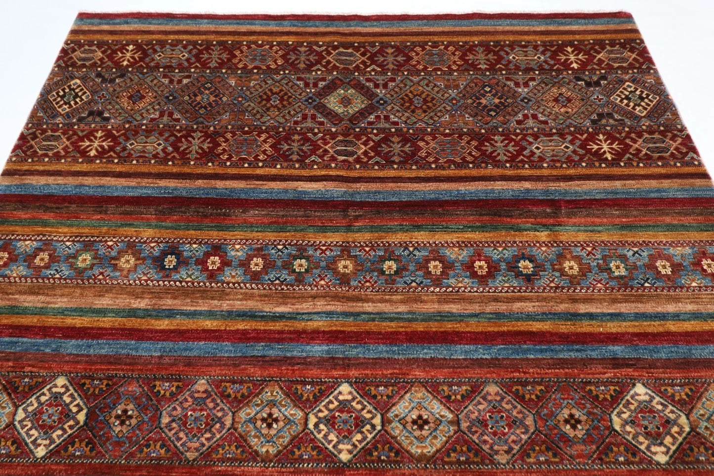 206 x 295 cm | Khorjun Afghan Tribal Hand Knotted Carpet