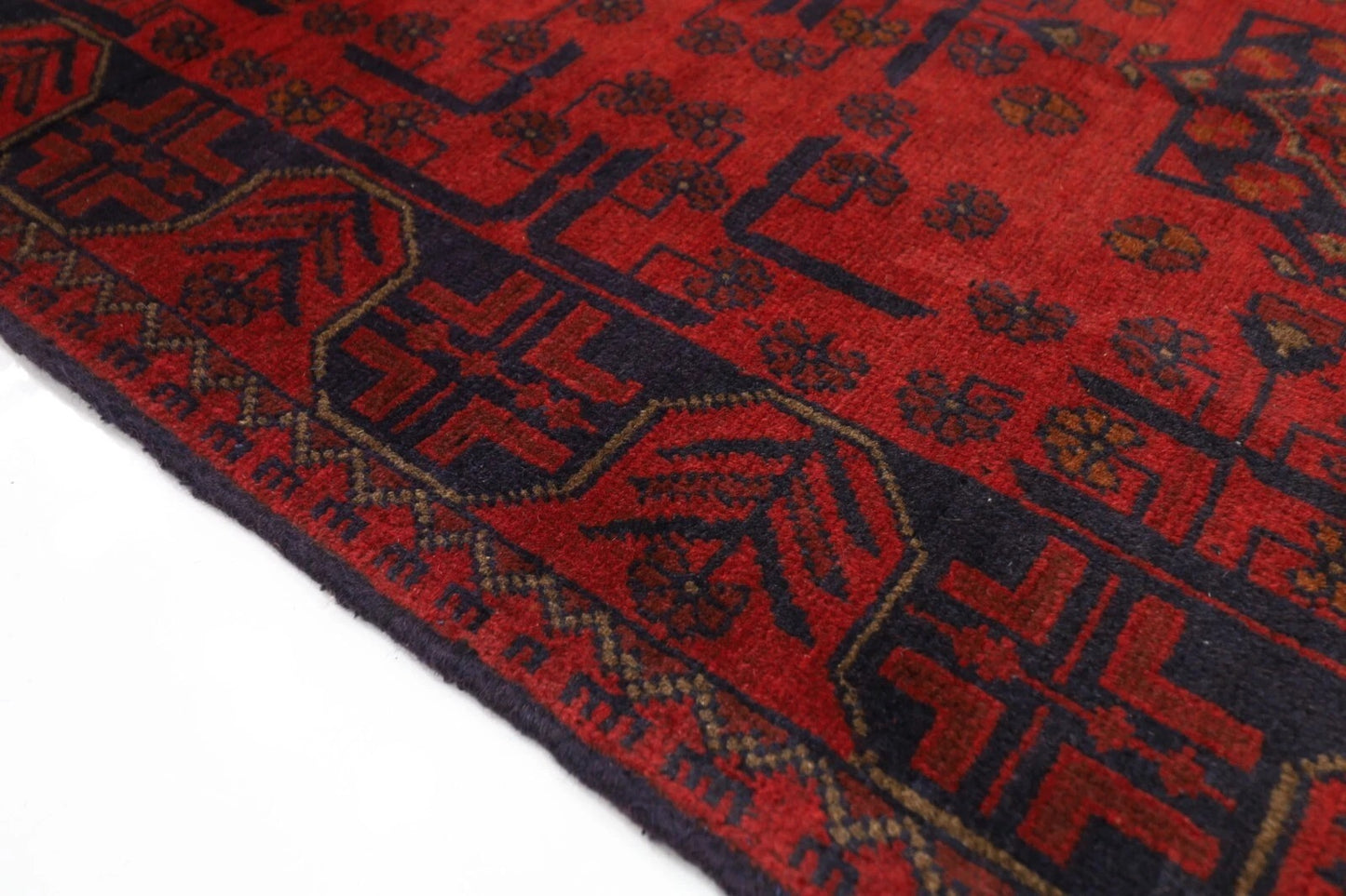 82 x 183 cm | Khal Mohammadi Afghan Tribal Hand Knotted Wool Runner