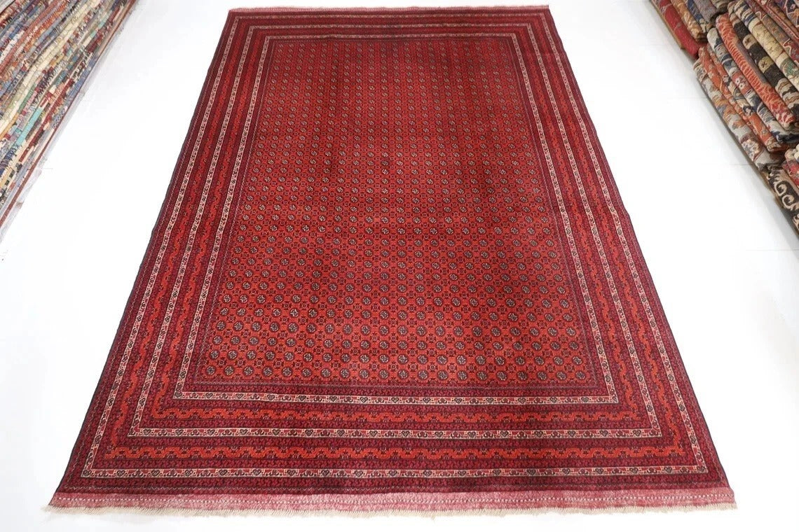 250 x 346 cm | Mori Bokhara Afghan Tribal Hand Knotted Carpet