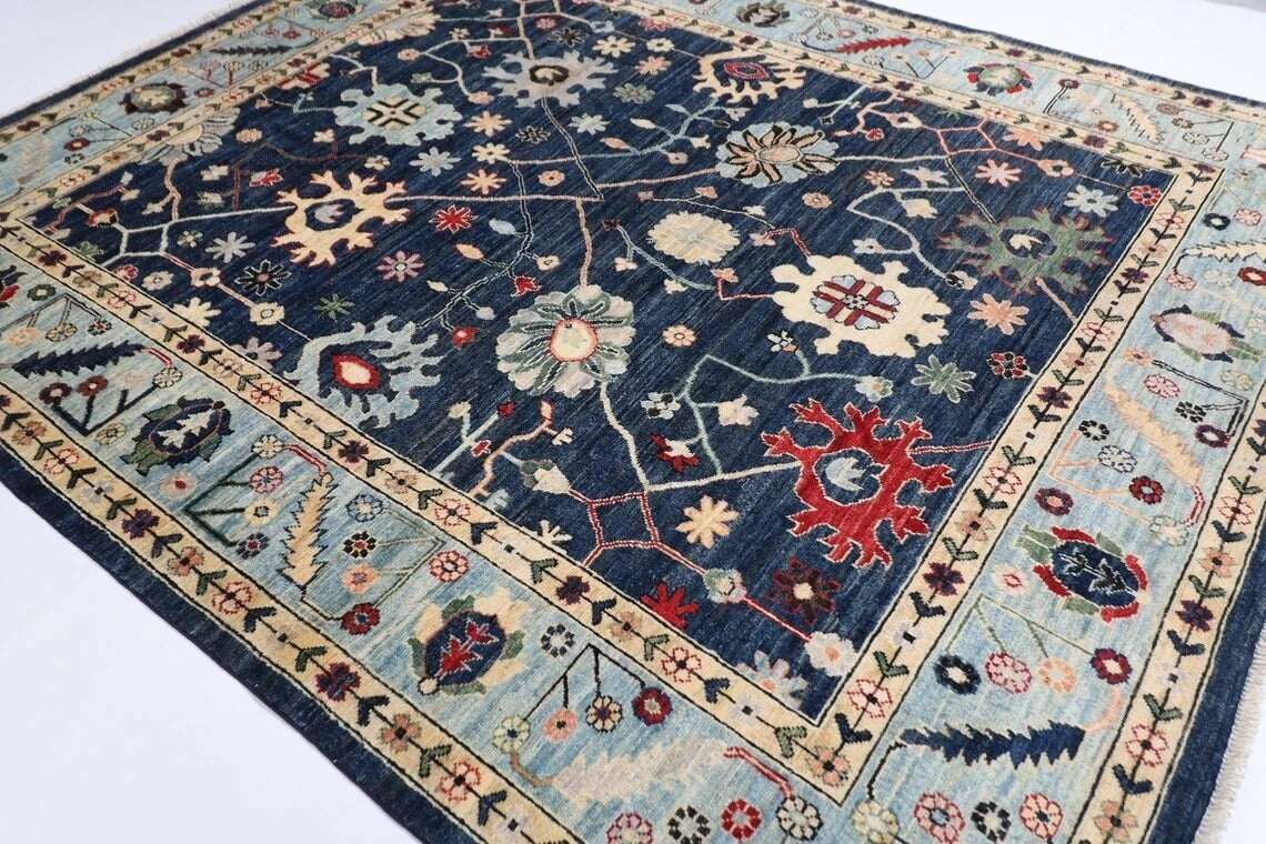 252 x 300 cm | Oushak Afghan Tribal Hand Knotted Carpet