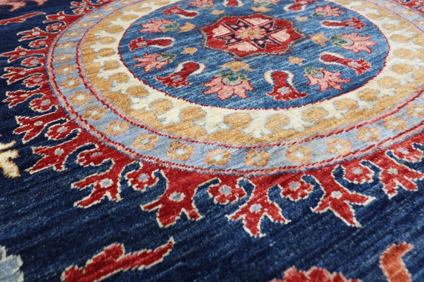205 x 297 cm | Suzani Afghan Tribal Hand Knotted Carpet