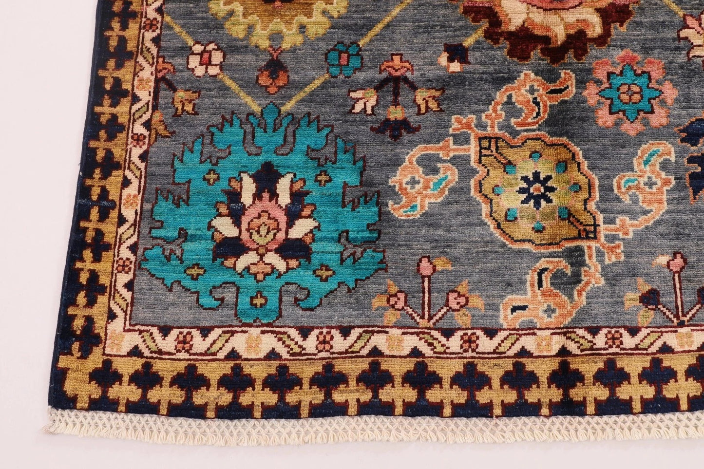 120 x 180 cm | Afghan Tribal Hand Knotted Veg Dye Wool carpet