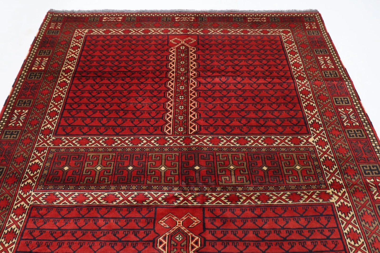 202 x 290 cm | Maranoce Afghan Tribal Hand Knotted Carpet