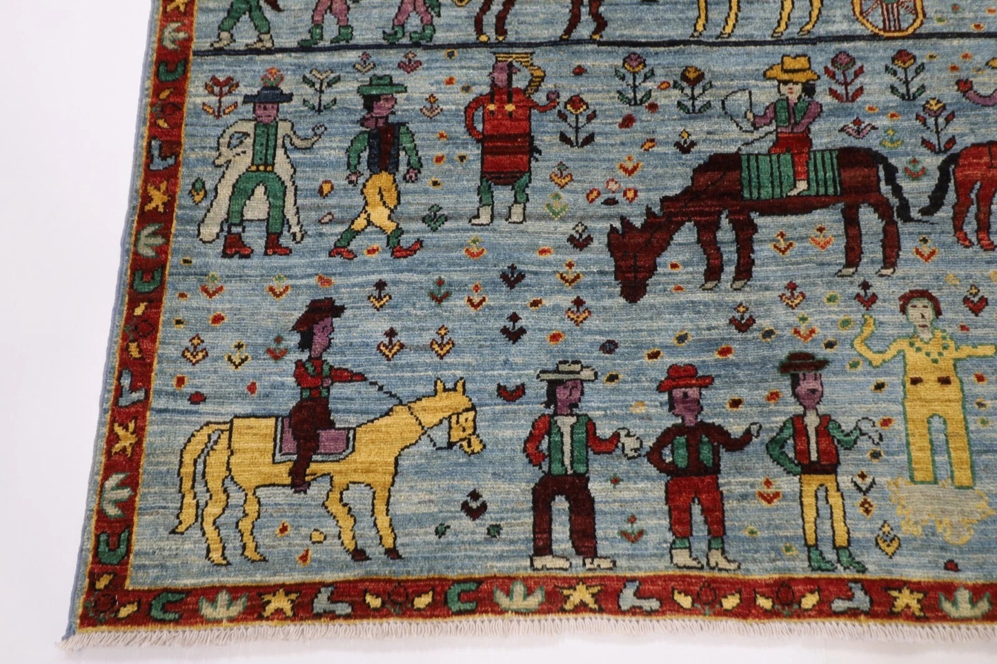 130 x 185 cm | Afghan Tribal Hand Knotted Veg Dye Wool carpet