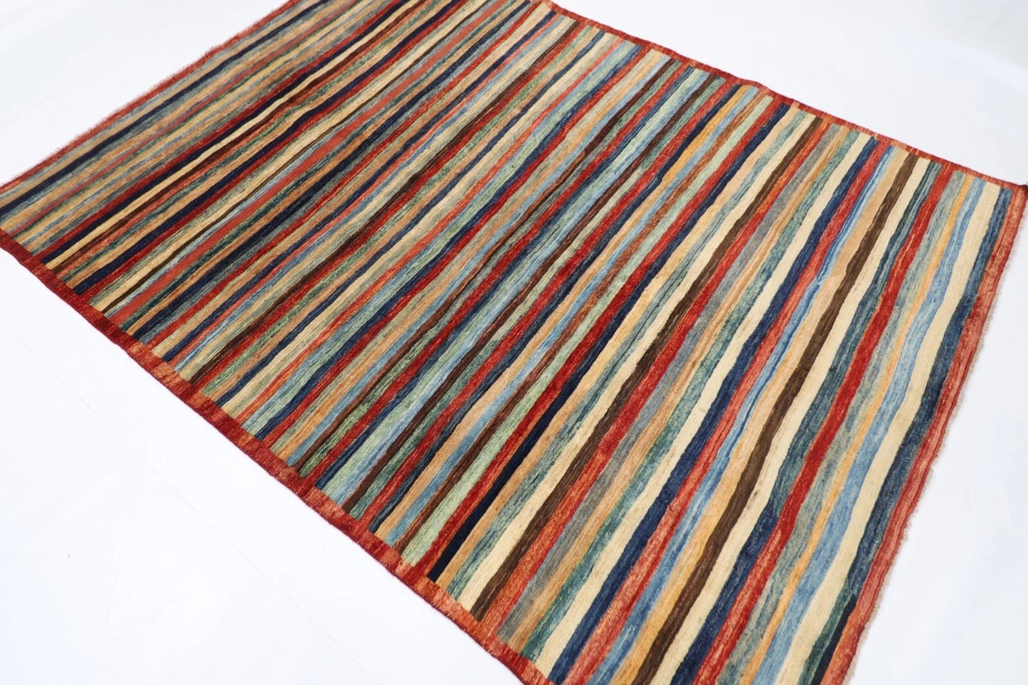 169 x 228 cm | Gabbeh Afghan Tribal Hand Knotted Veg Dye Wool Carpet