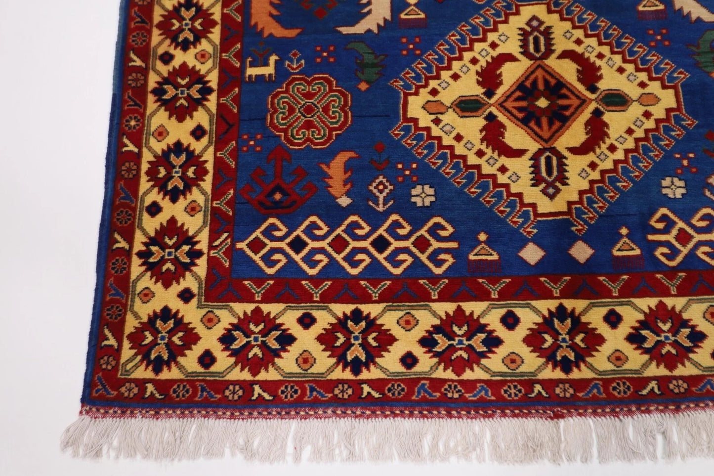 149 x 204 cm | Maranoce Afghan Tribal Hand Knotted Veg Dye Wool Carpet