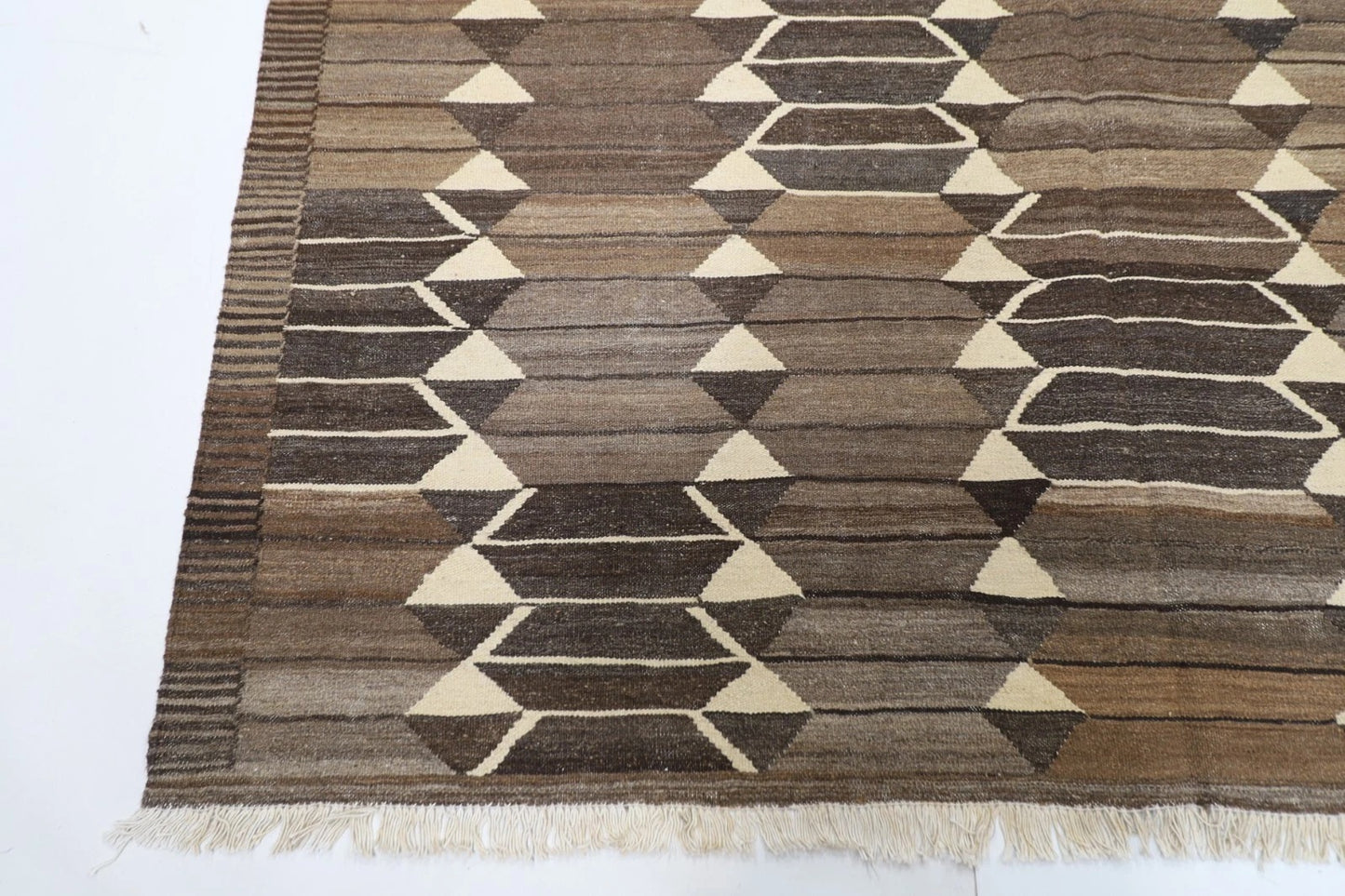 200 x 307 cm | Flat Weaved Afghan Tribal Hand Knotted Kilim